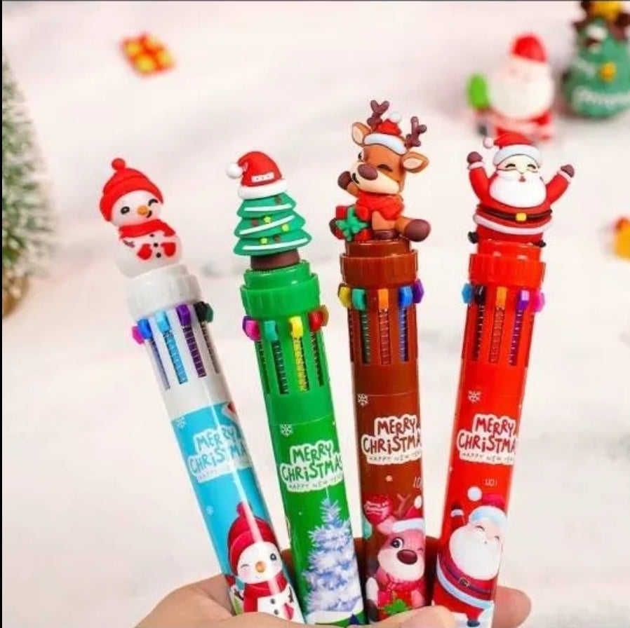 Christmas themed Multi color pens