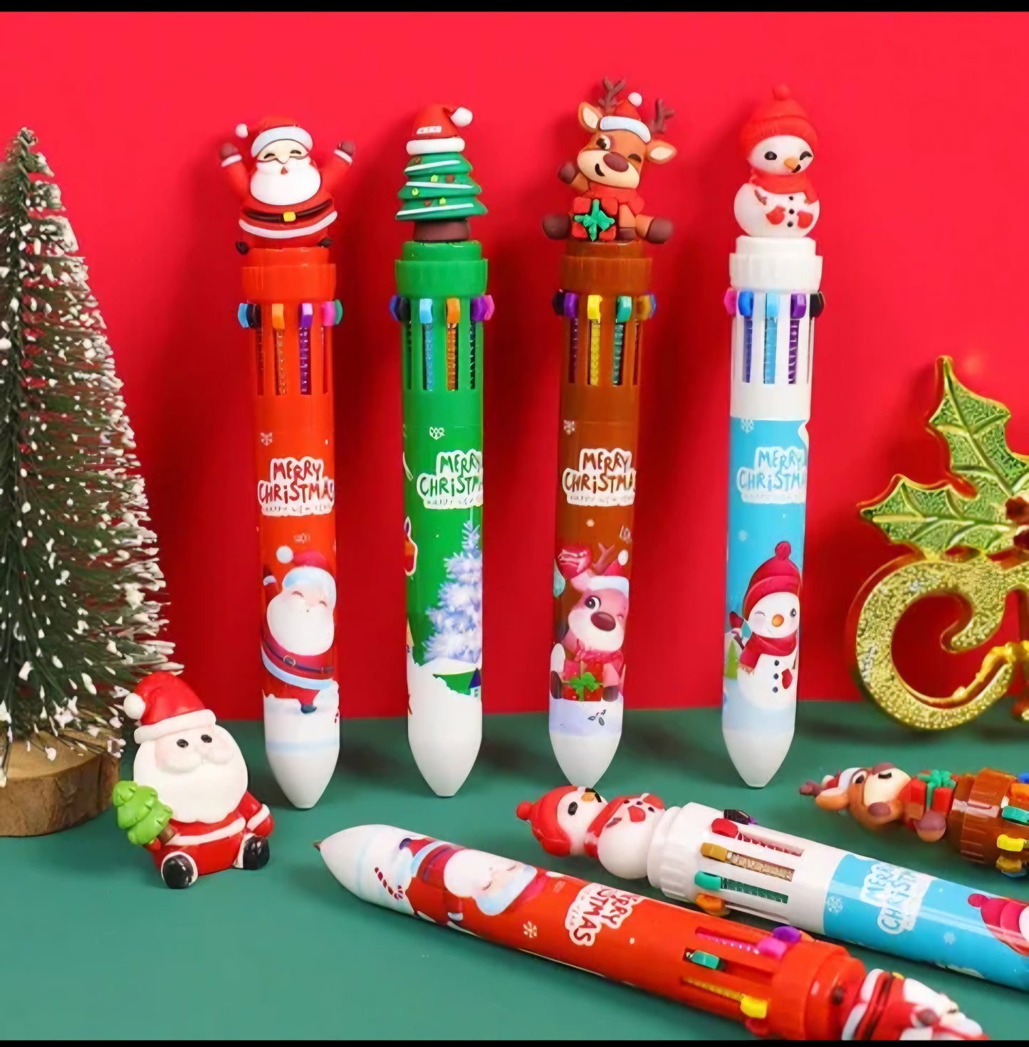 Christmas themed Multi color pens