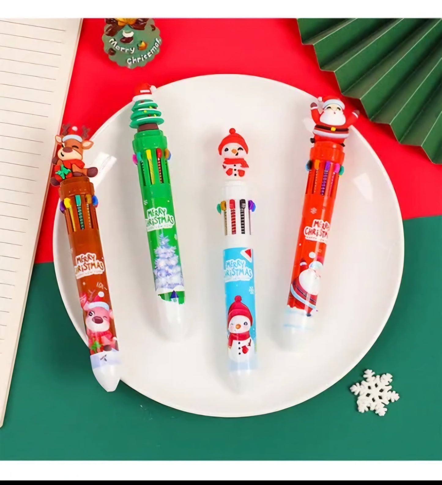 Christmas themed Multi color pens